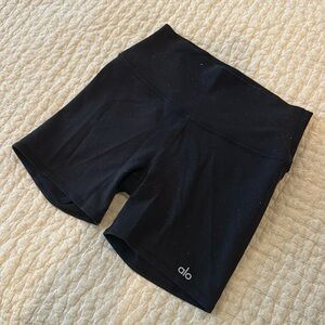 Alo Yoga Black Bike Shorts